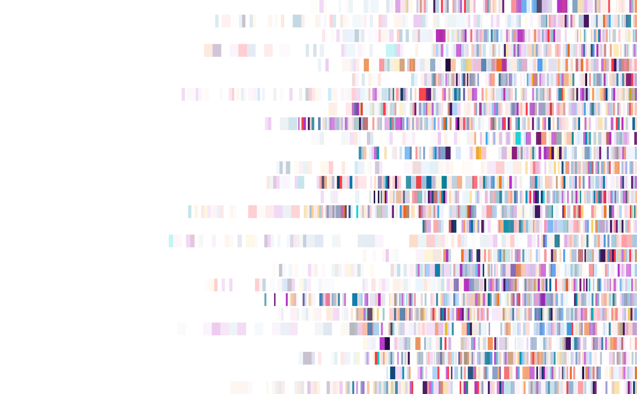 Dna test infographic. Genome sequence map.